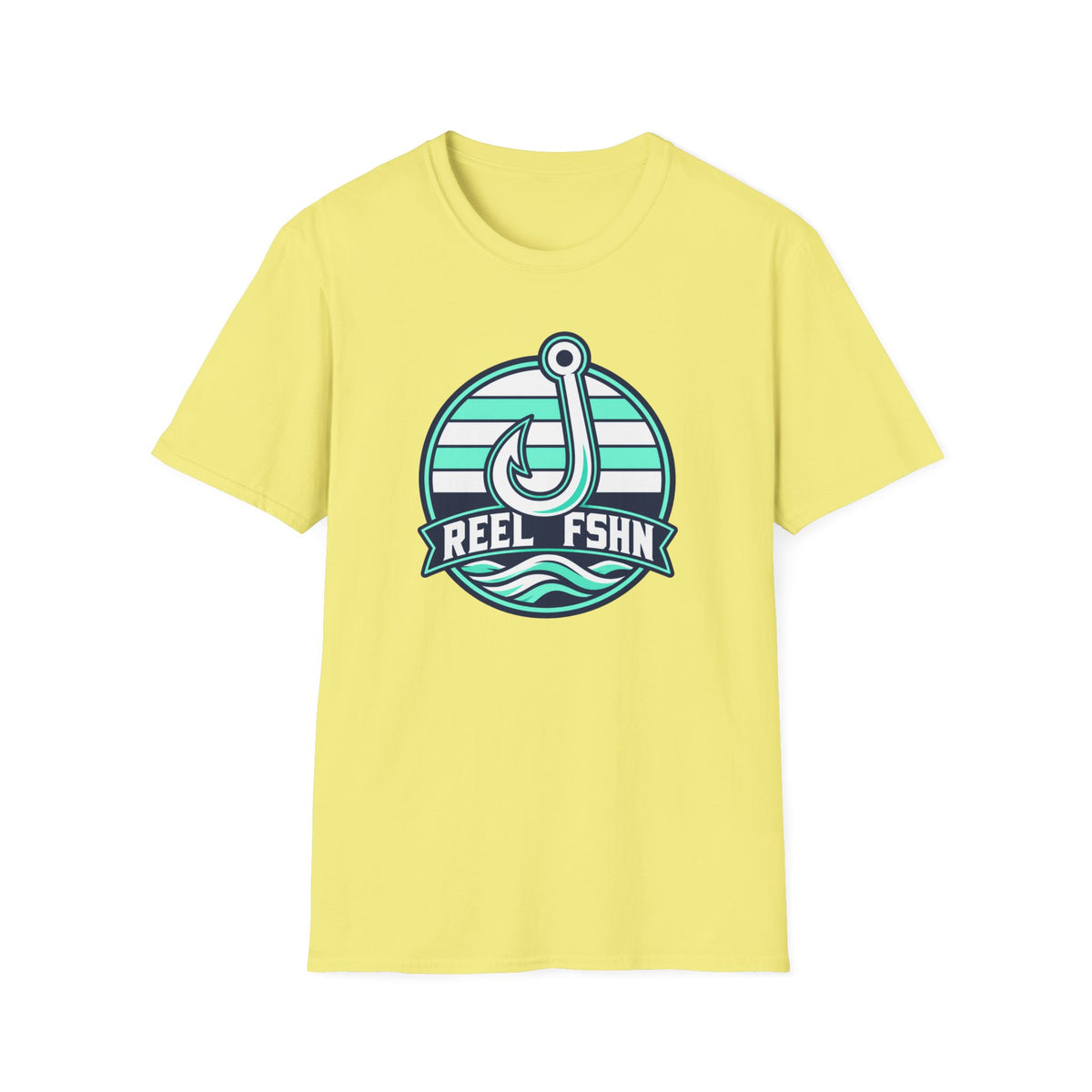 White & Seafoam Hook T-Shirt