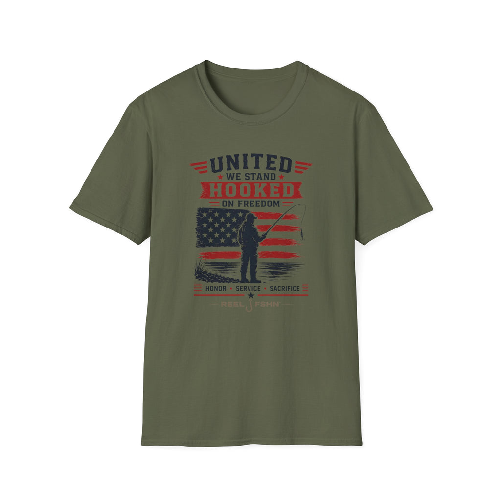 United We Stand Hooked On Freedom T-Shirt