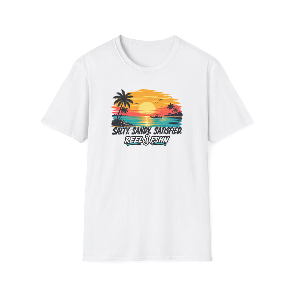 Salty. Sandy. Satisfied. T-Shirt