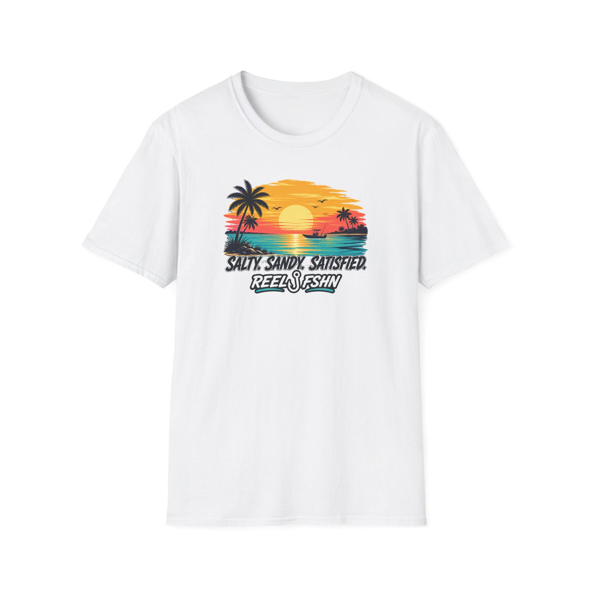 Salty. Sandy. Satisfied. T-Shirt