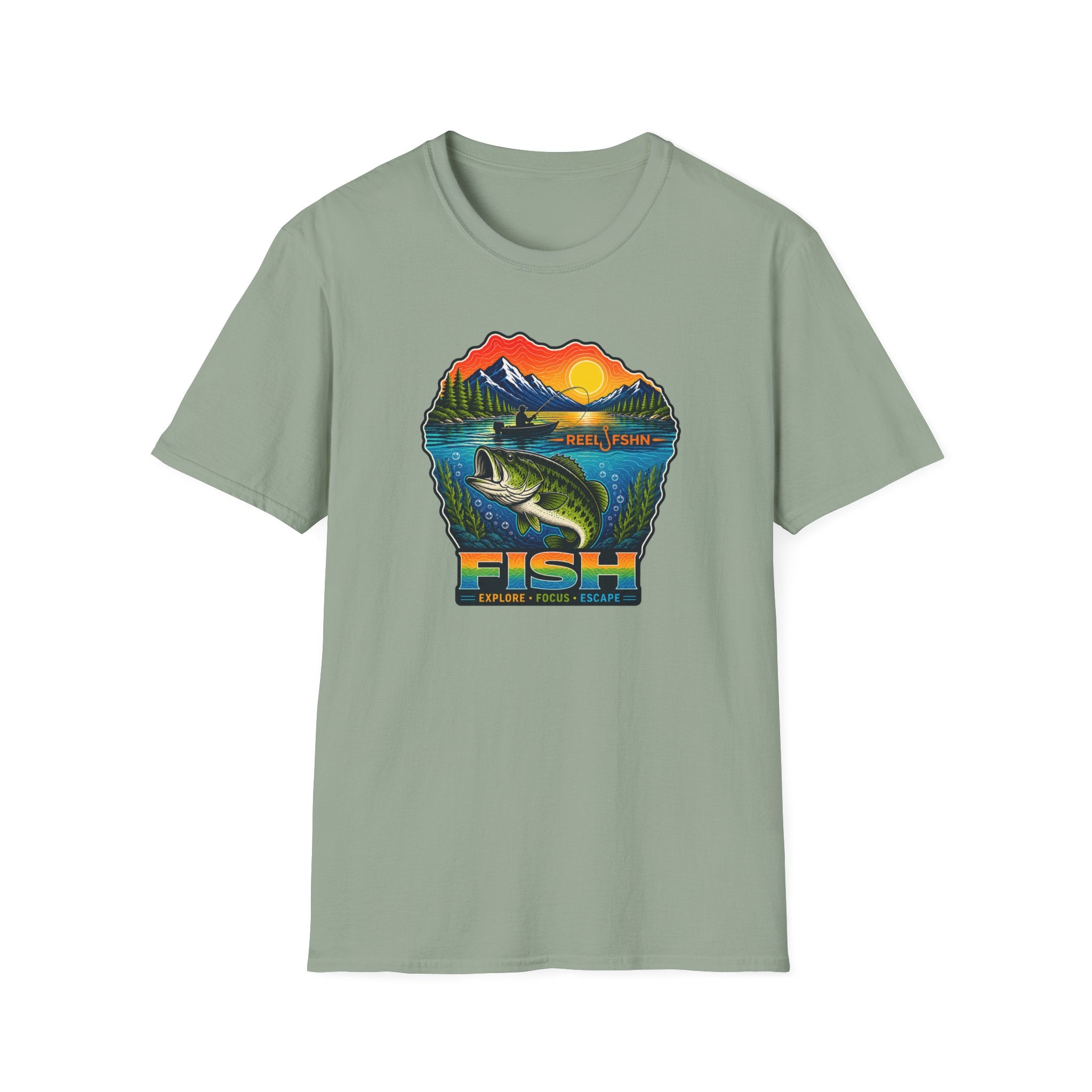 Fish Explore Focus Escape  T-Shirt