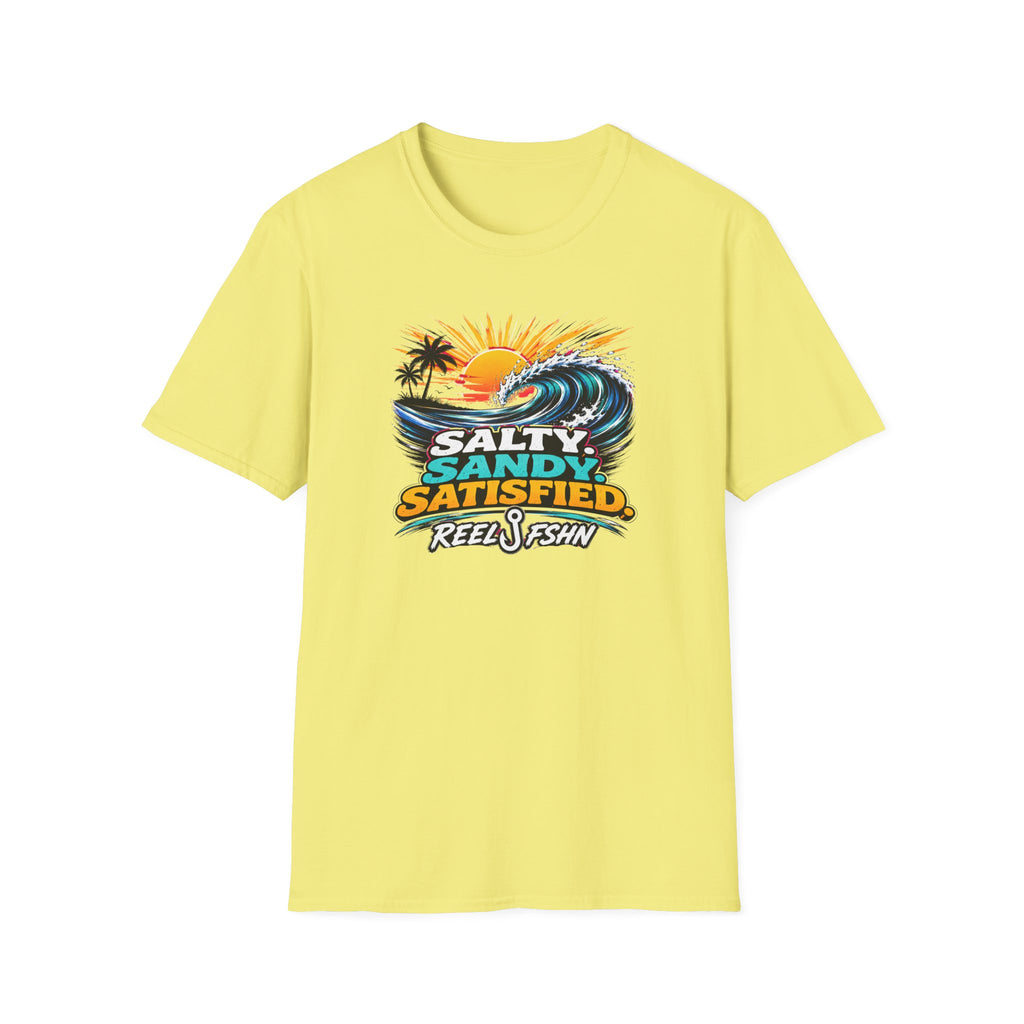 Salty. Sandy. Satisfied. T-Shirt
