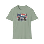 American Flag with Two Rods T-Shirt