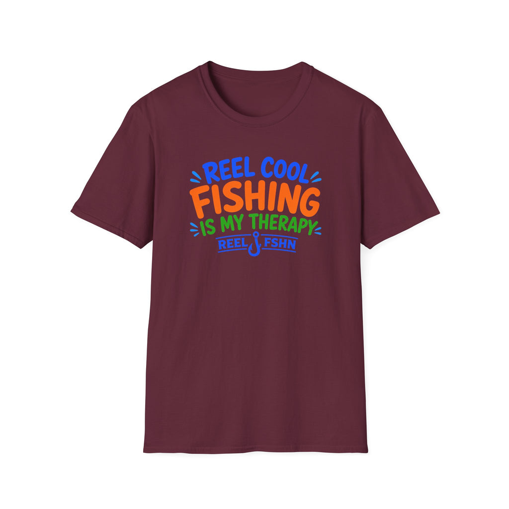Reel Cool Fishing Is My Therapy  T-Shirt