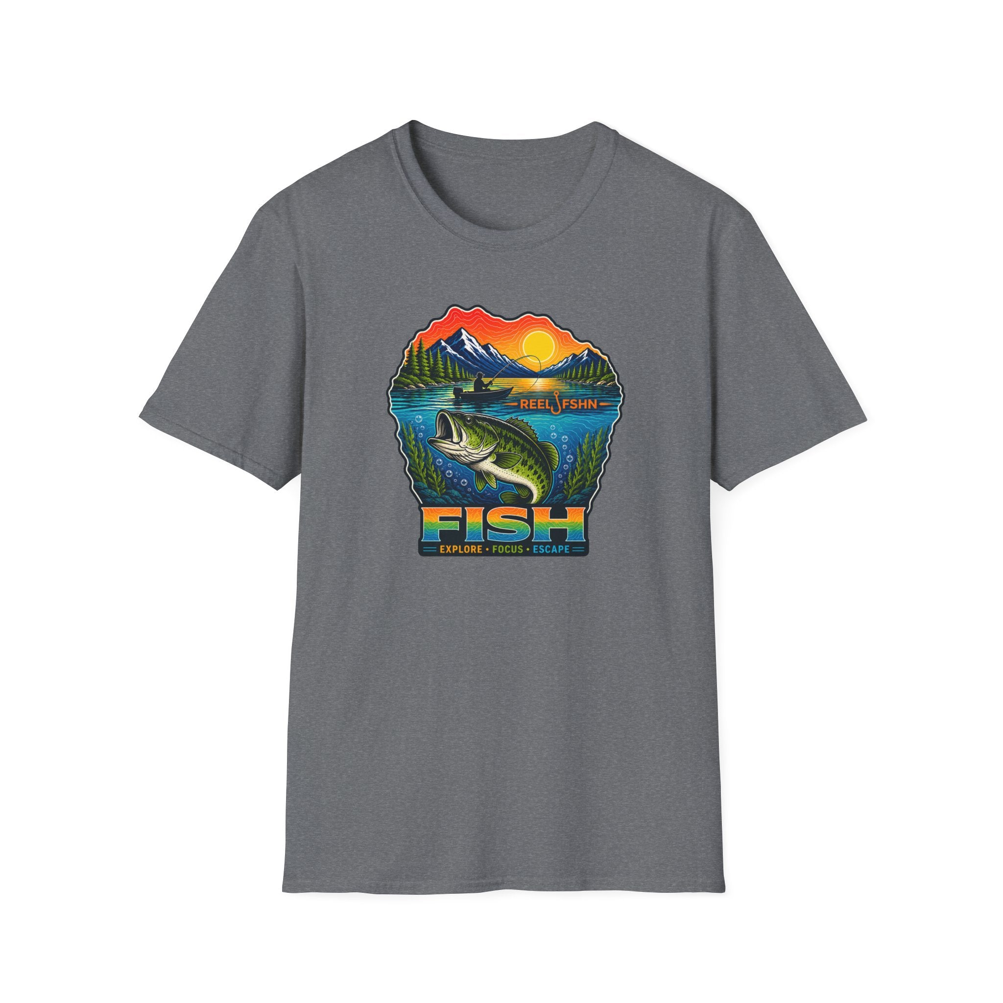 Fish Explore Focus Escape  T-Shirt