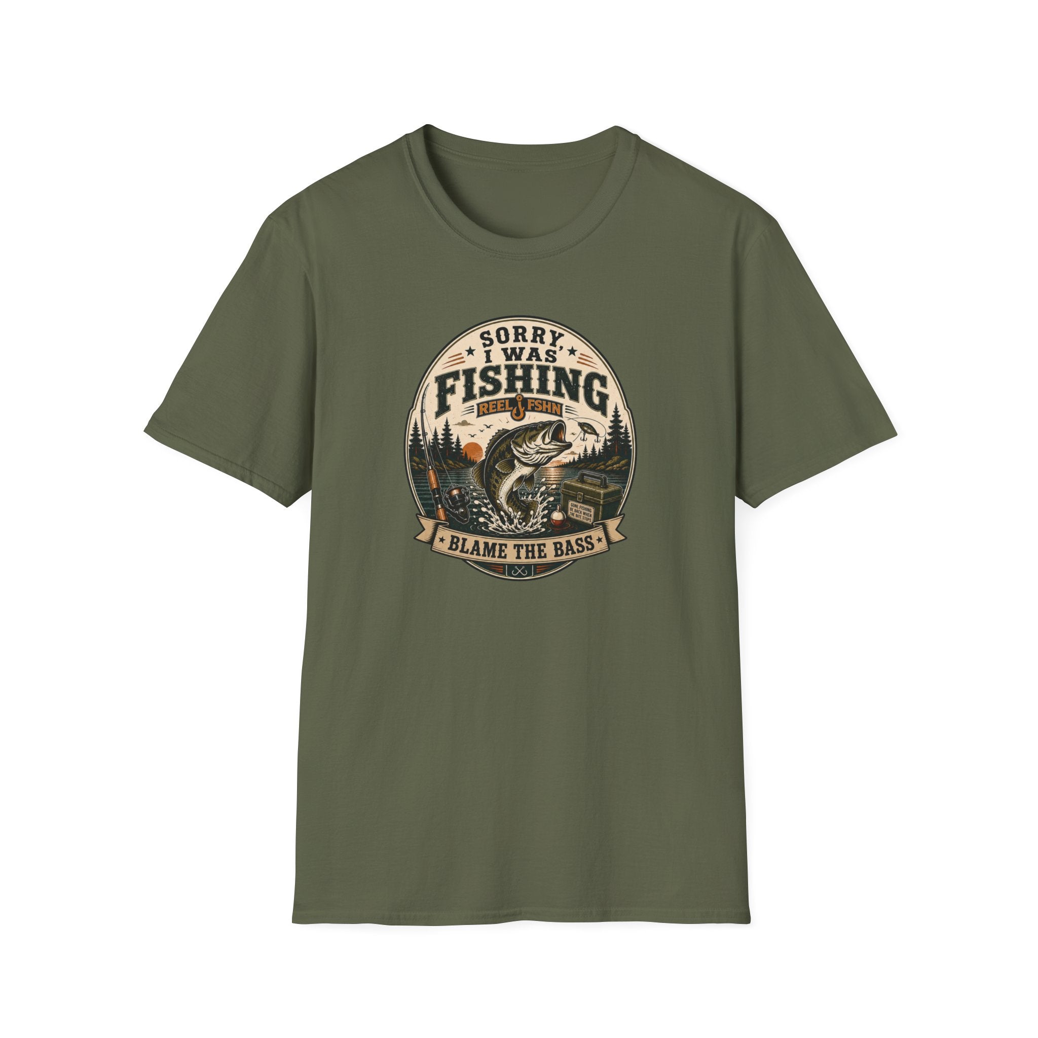 Sorry I Was Fishing, Blame The Bass T-Shirt