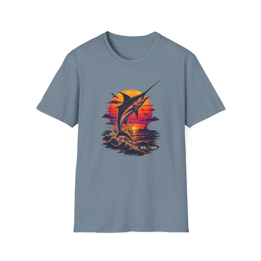 Marlin Sunset Silhouette  T-Shirt