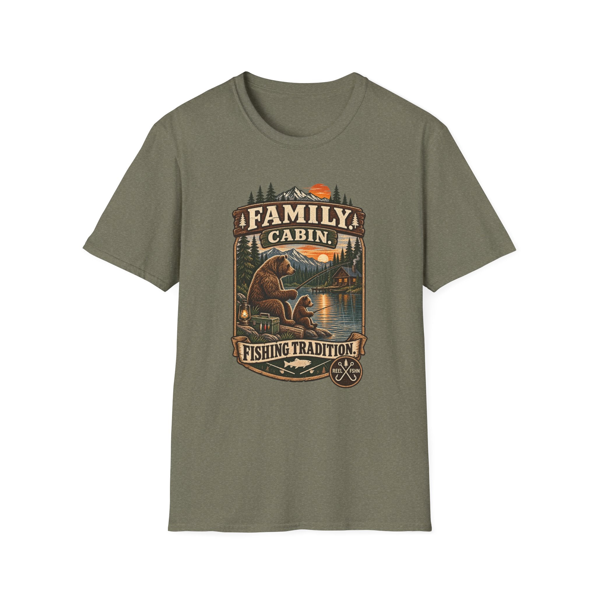 Family Cabin. Fishing Tradition T-Shirt
