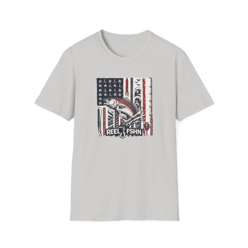 American flag with Tuna T-Shirt