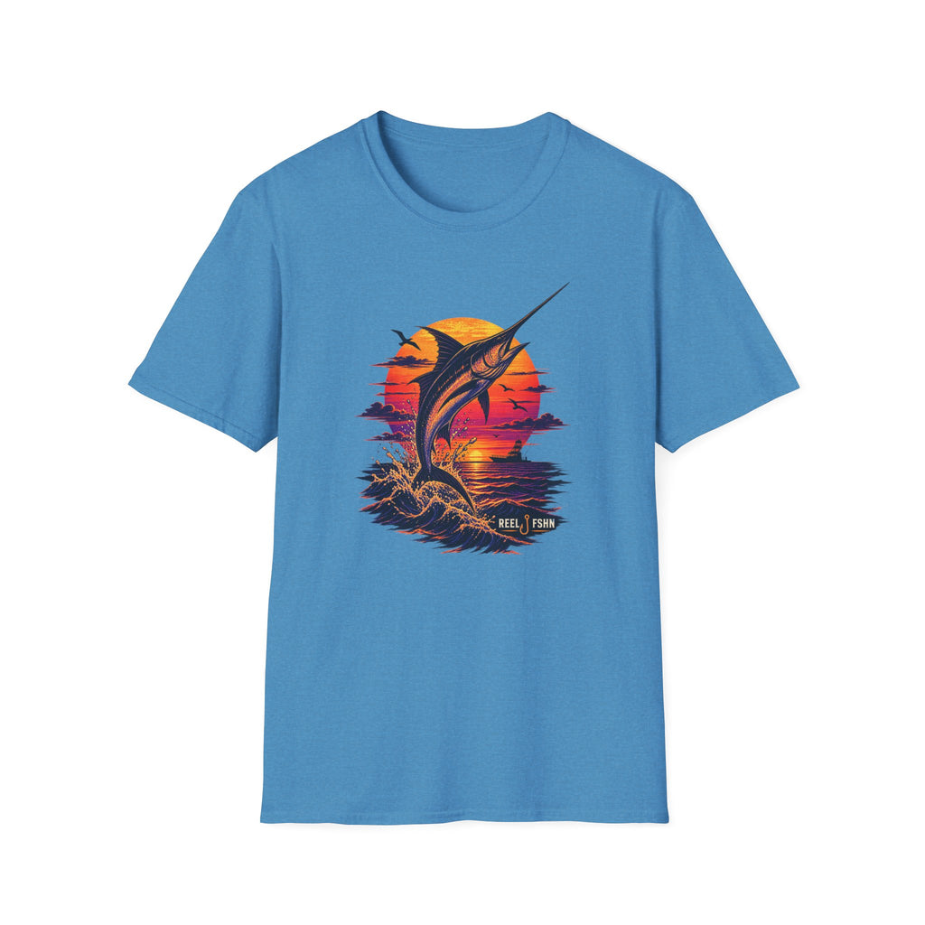 Marlin Sunset Silhouette  T-Shirt