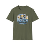 Fishing Boat with Marlin T-Shirt