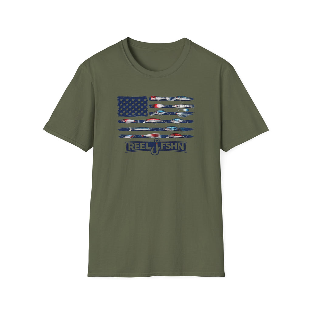 American Flag Lures T-Shirt