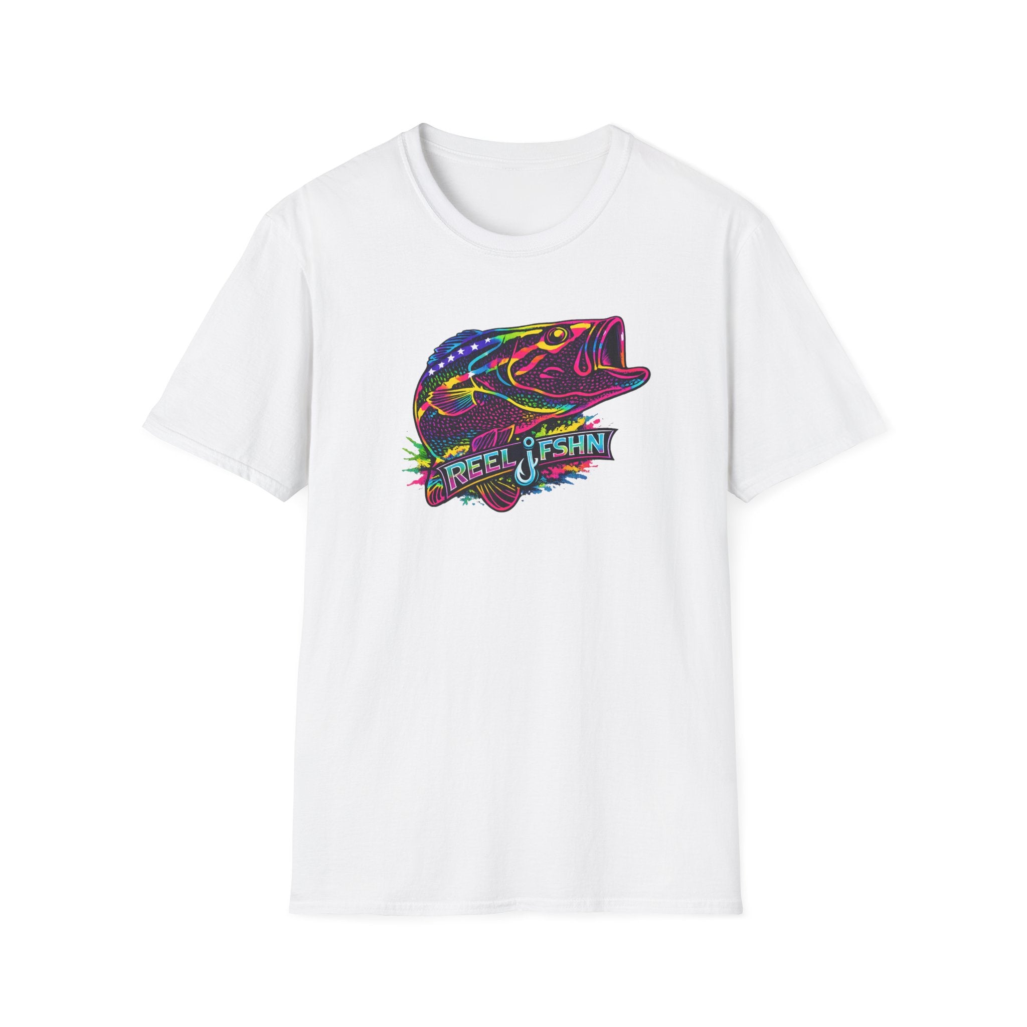 Funky Bass with REEL FSHN Logo T-Shirt