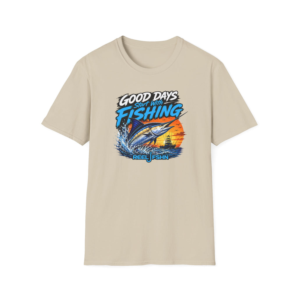 Good Days Start With Fishing Marlin T-Shirt