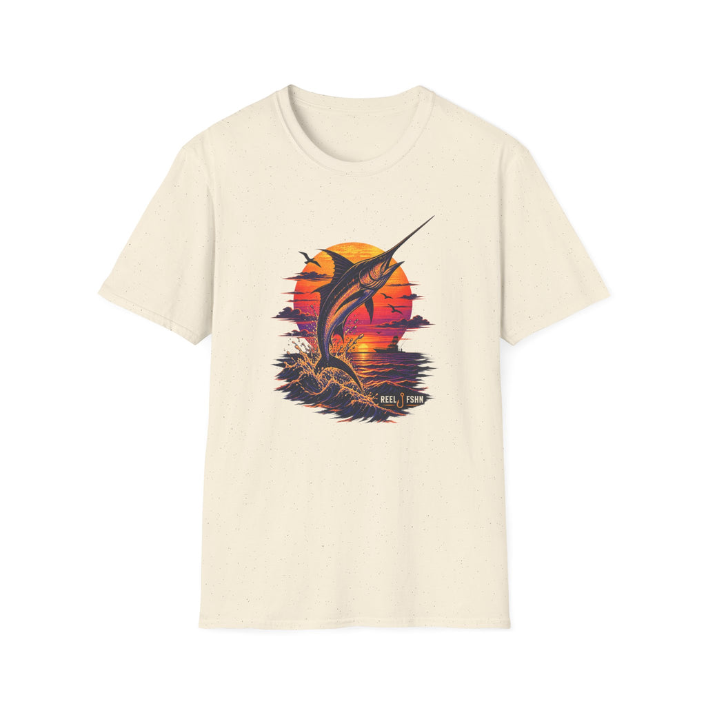 Marlin Sunset Silhouette  T-Shirt