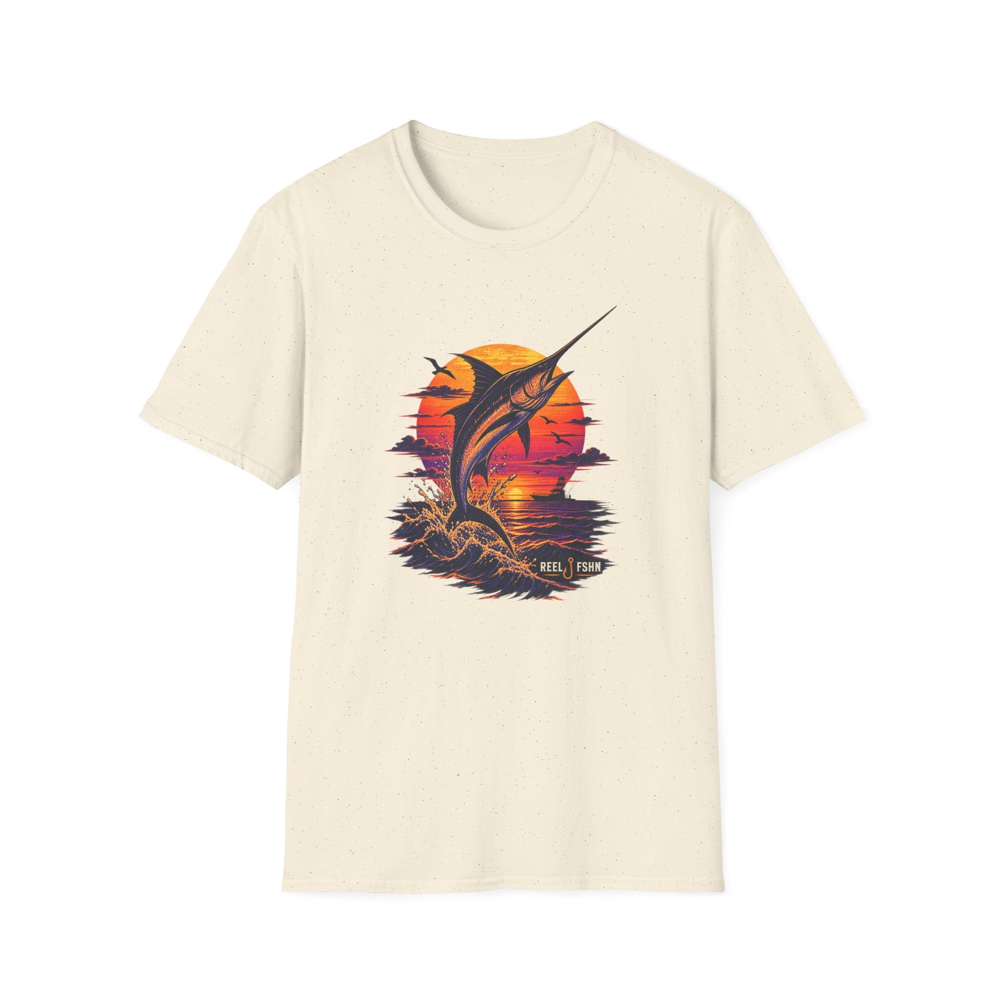 Marlin Sunset Silhouette  T-Shirt