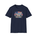 American Flag with Two Rods T-Shirt