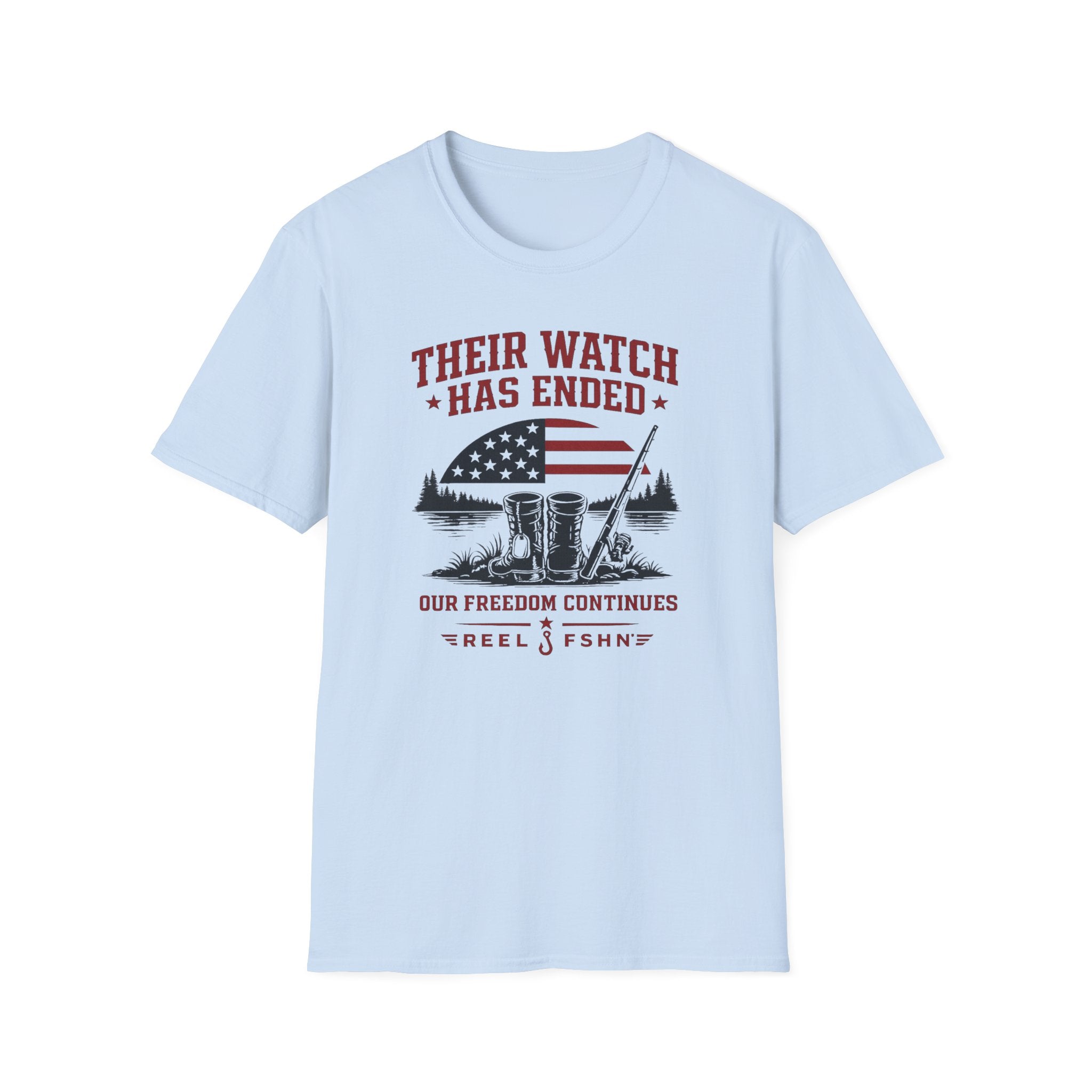 Their Watch Has Ended Our Freedom Continues T-Shirt