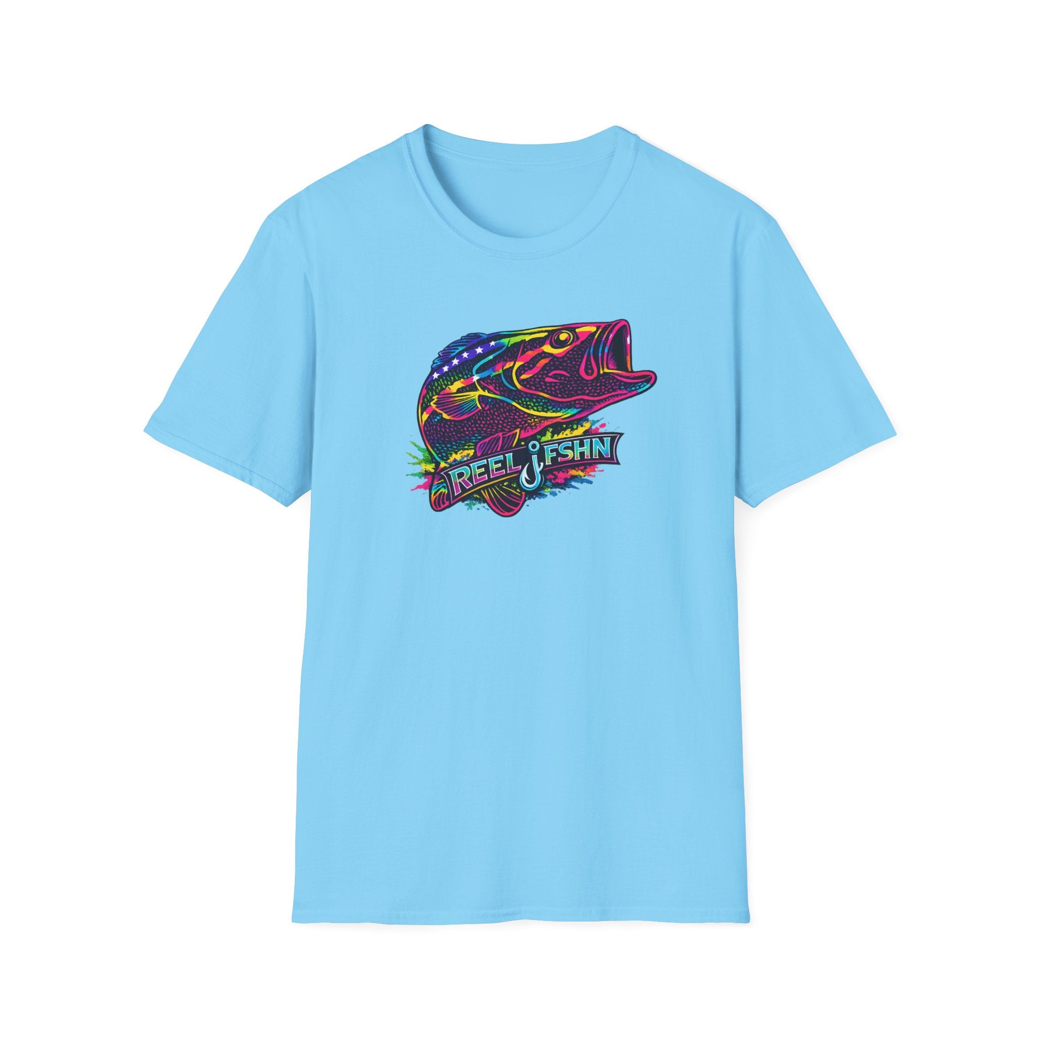 Funky Bass with REEL FSHN Logo T-Shirt