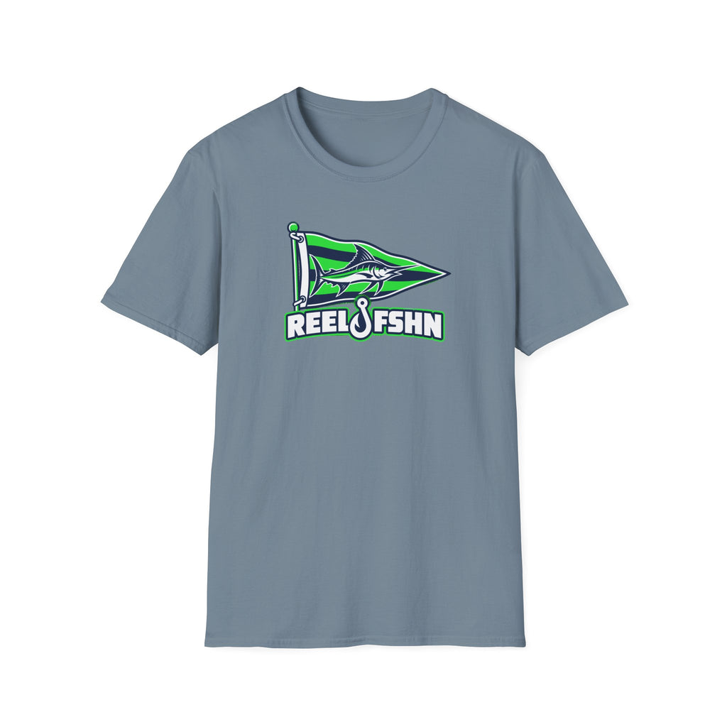 Green Marlin Pennant Flag T-Shirt