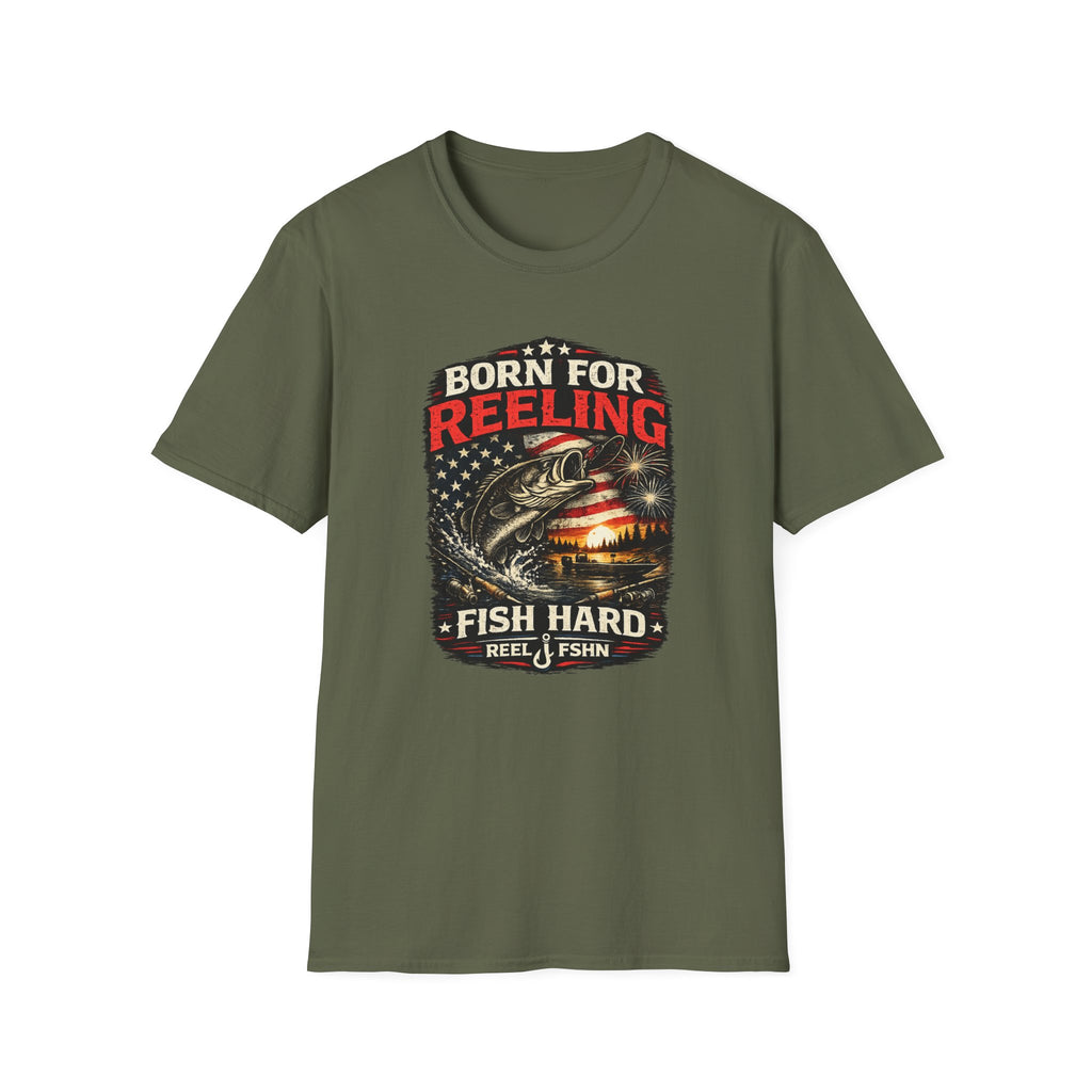 Born For REELING Fish Hard T-Shirt