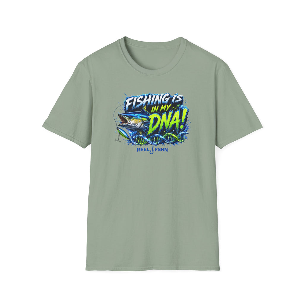 Fishing Is In My DNA with Yellowfin Tuna T-Shirt