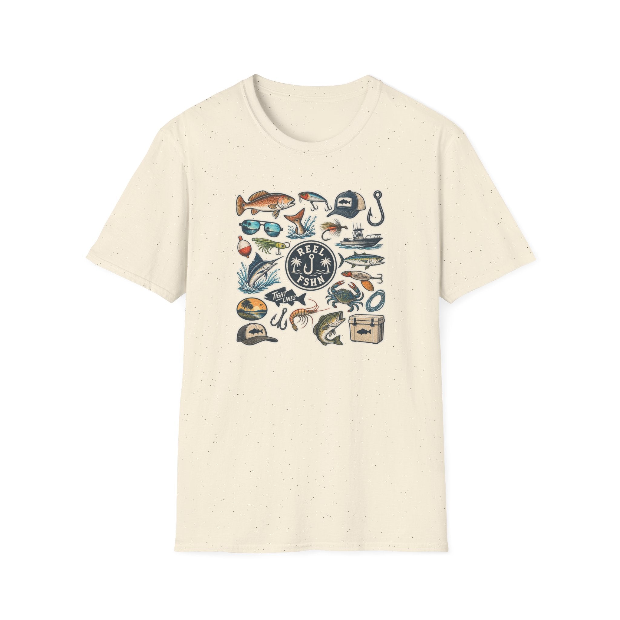 Tackle Box Sticker Sheet T-Shirt