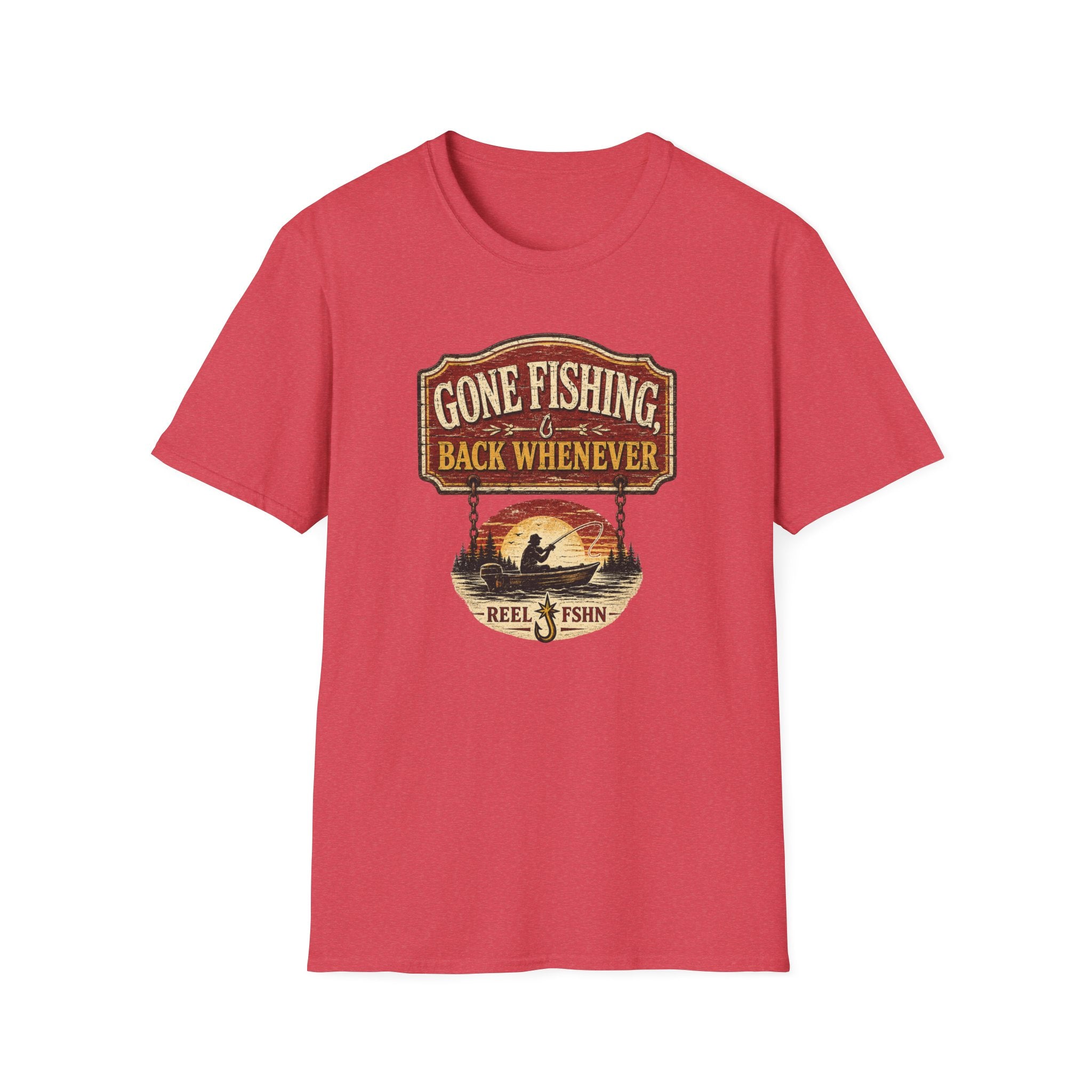 Gone Fishing Back Whenever T-Shirt