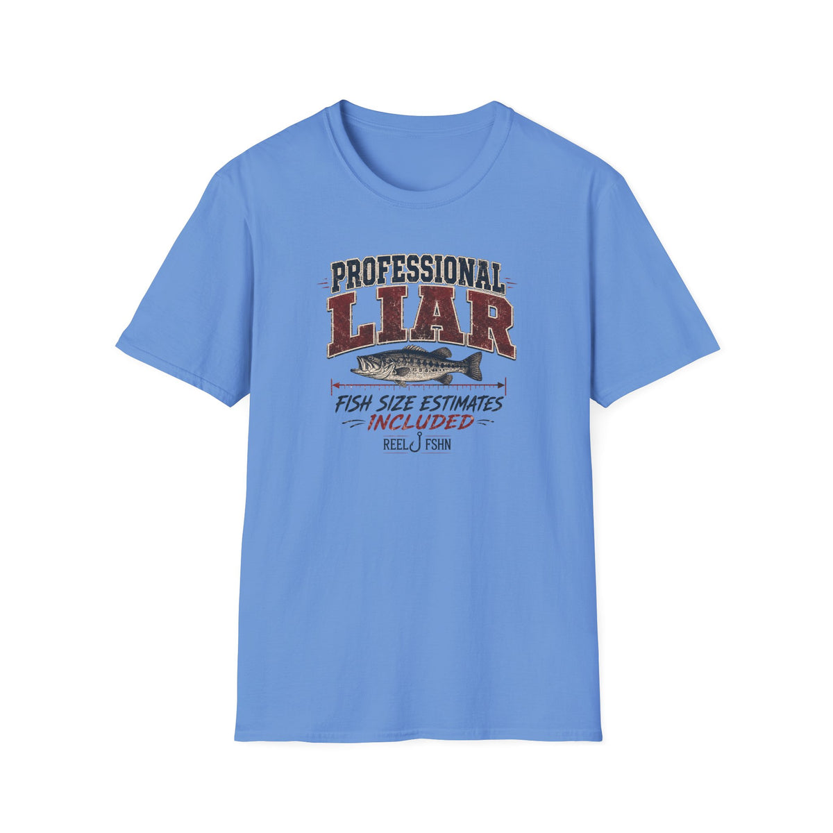 Professional Liar Fish Size Estimates Included T-Shirt