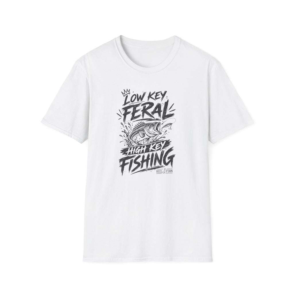 Low Key Feral, High Key Fishing T-Shirt