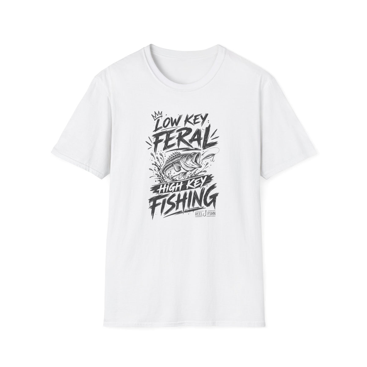 Low Key Feral, High Key Fishing T-Shirt