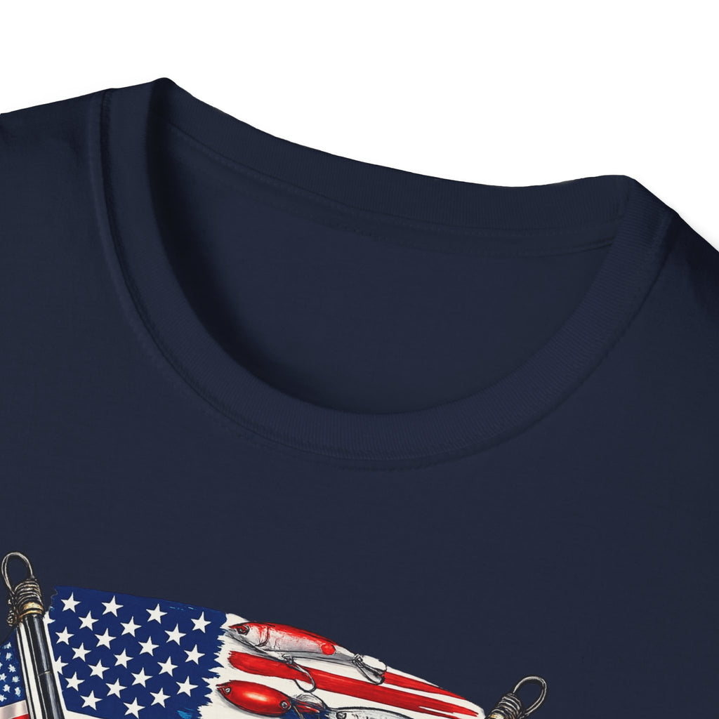 American Flag with Two Rods T-Shirt