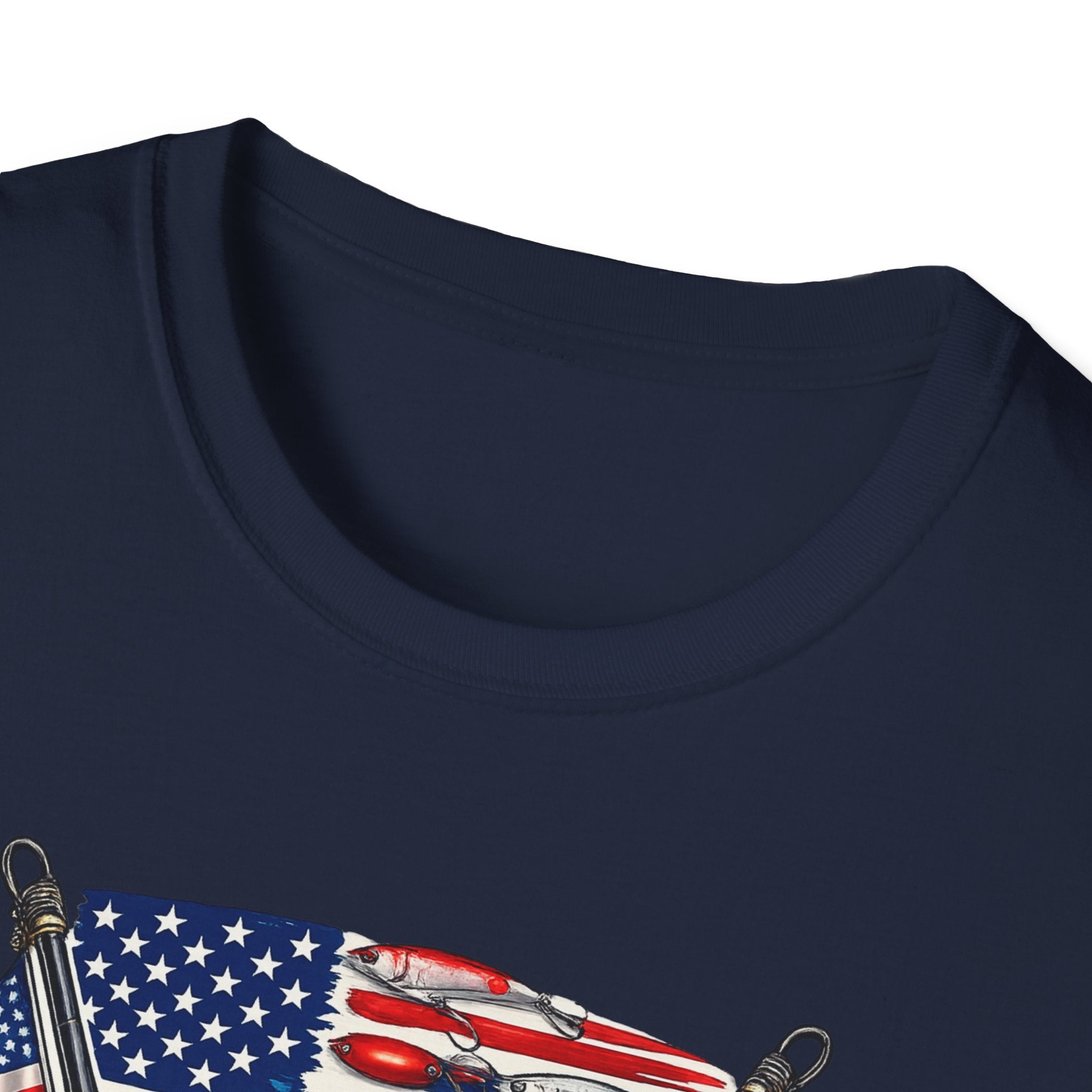 American Flag with Two Rods T-Shirt