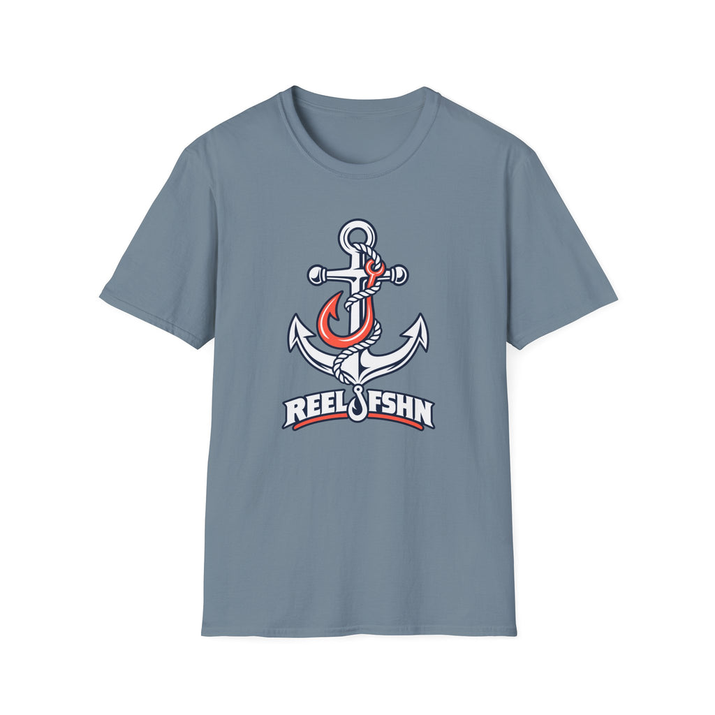 Coral & White Anchor T-Shirt