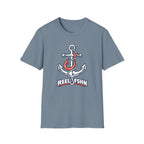 Coral & White Anchor T-Shirt