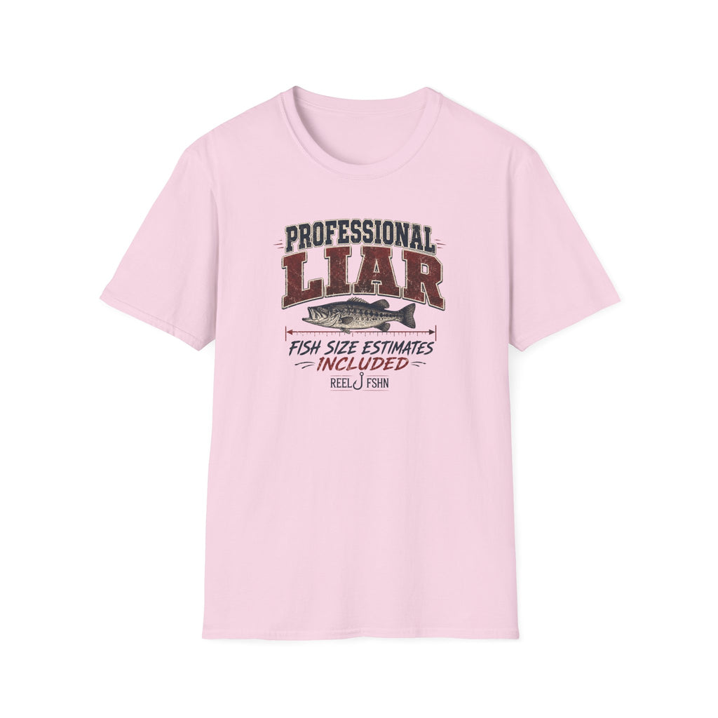 Professional Liar Fish Size Estimates Included T-Shirt