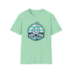 White & Seafoam Hook T-Shirt