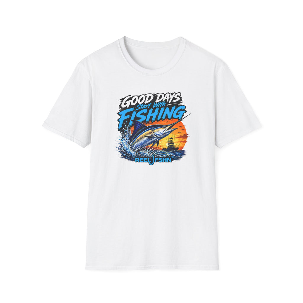 Good Days Start With Fishing Marlin T-Shirt
