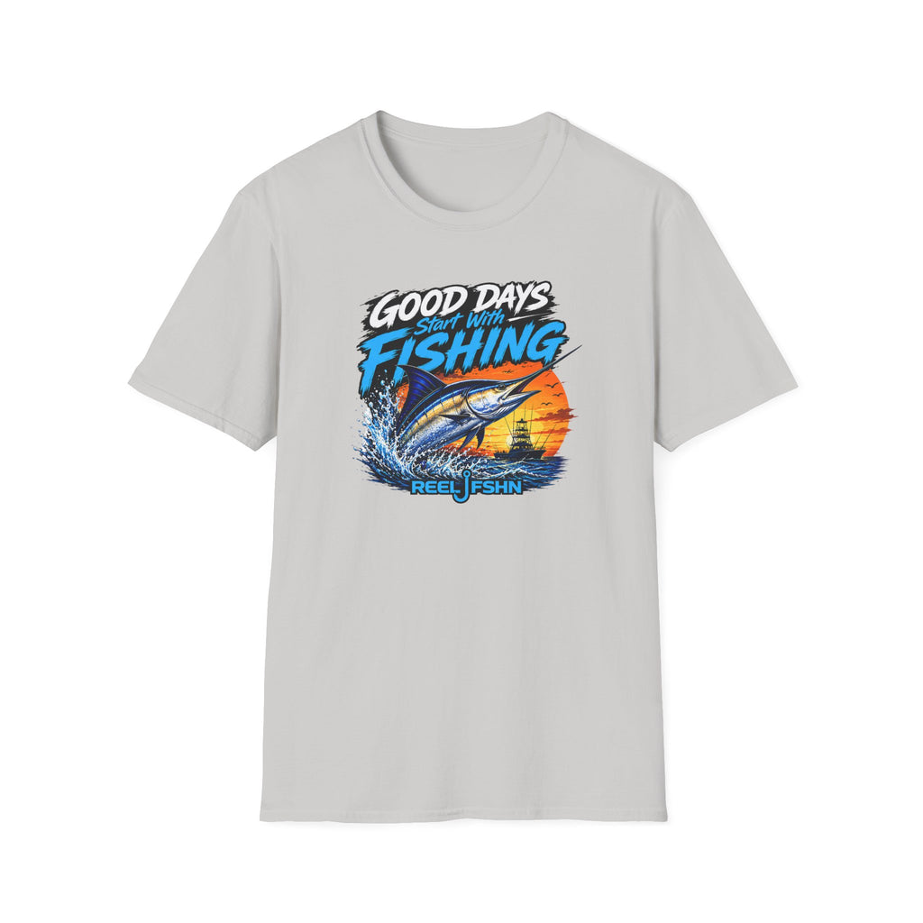 Good Days Start With Fishing Marlin T-Shirt