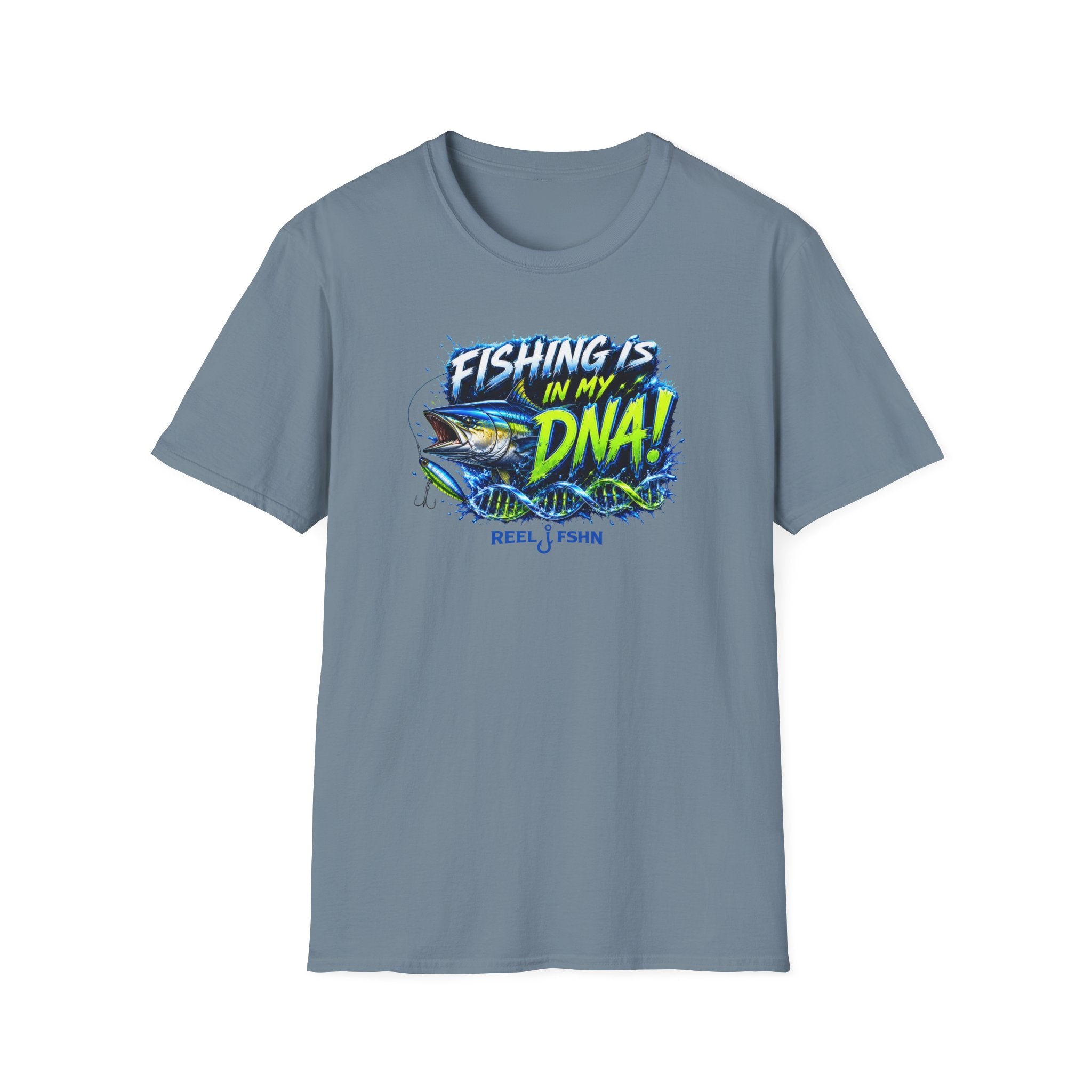 Fishing Is In My DNA with Yellowfin Tuna T-Shirt