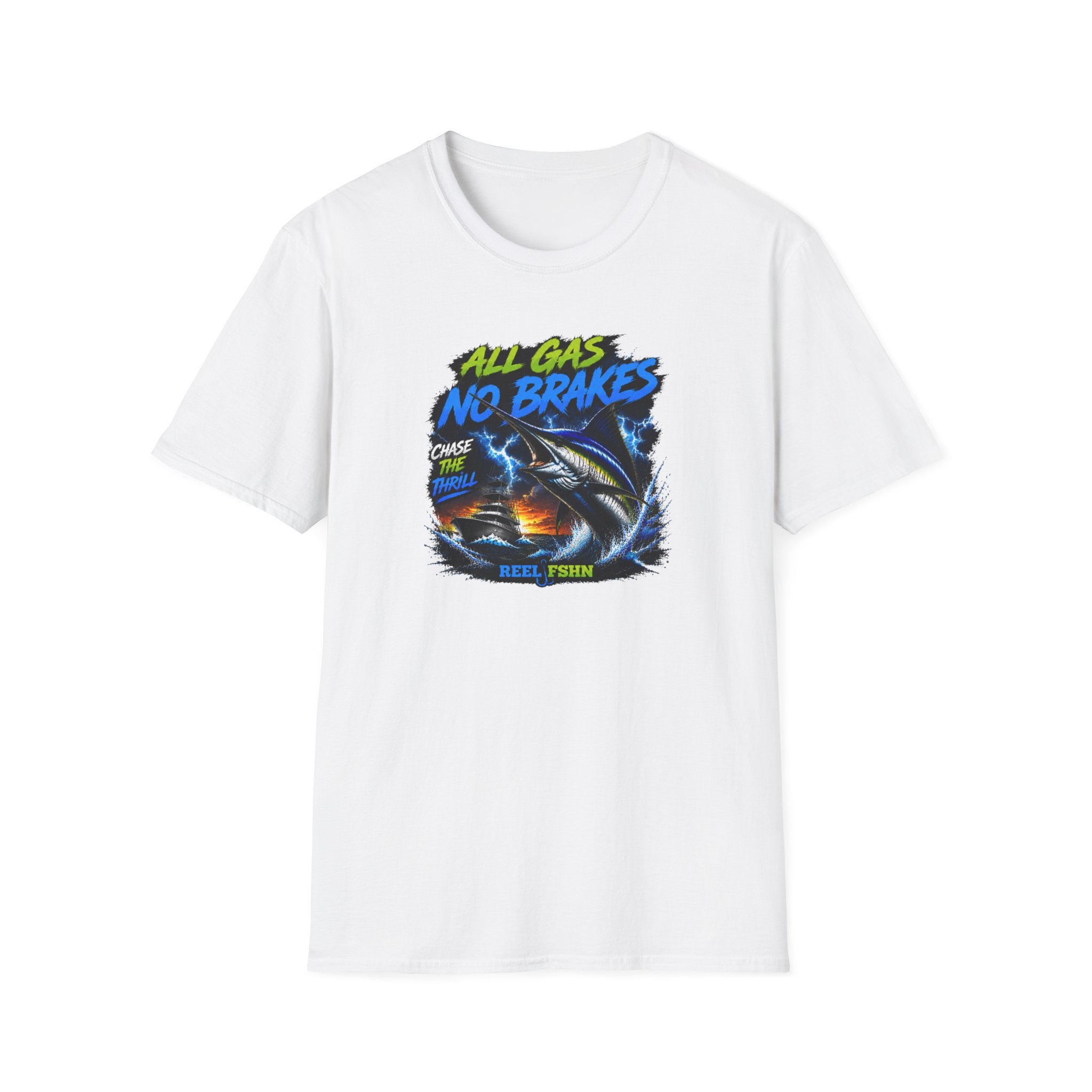 All Gas No Brakes Chase The Thrills  T-Shirt
