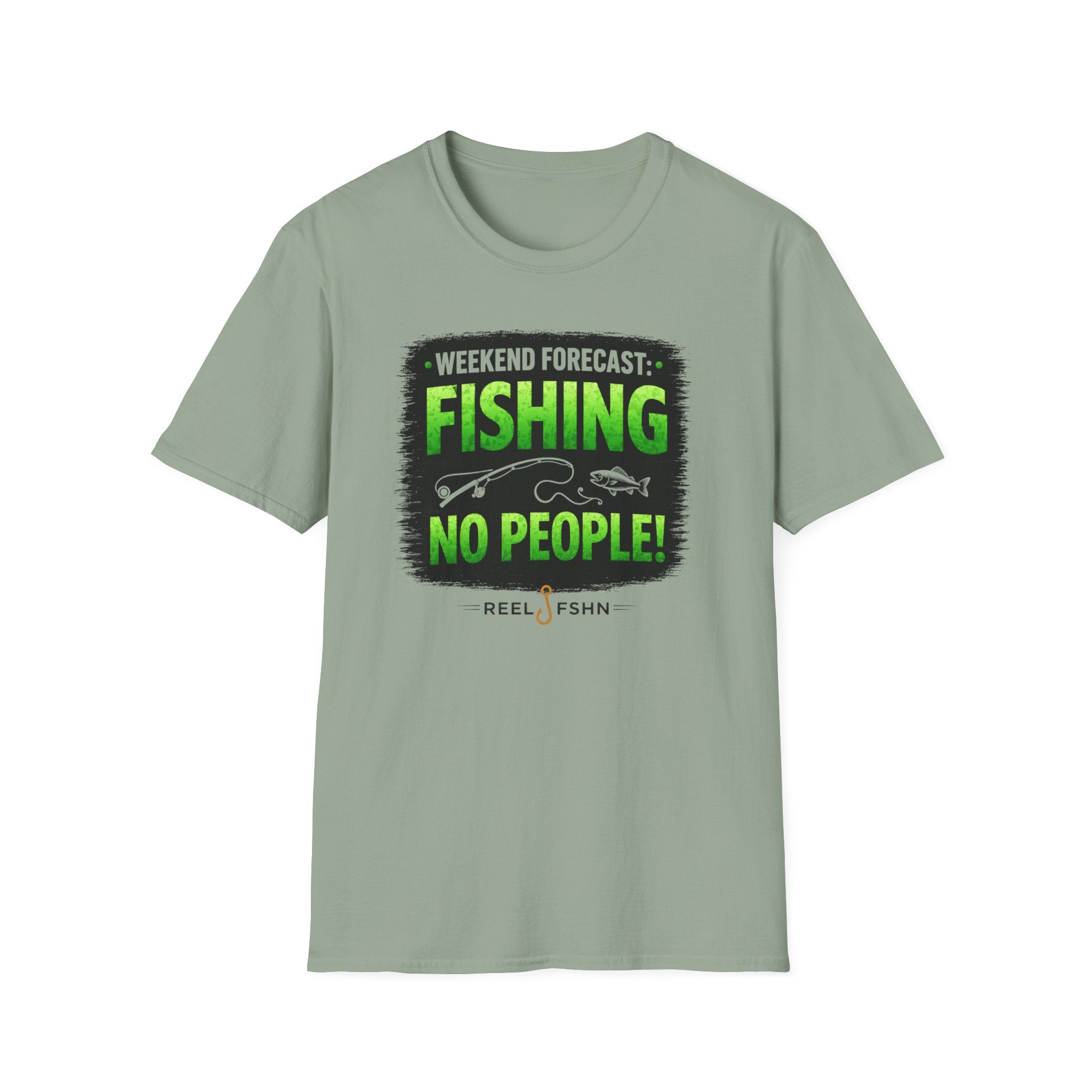 Weekend Forecast: Fishing, No People T-Shirt