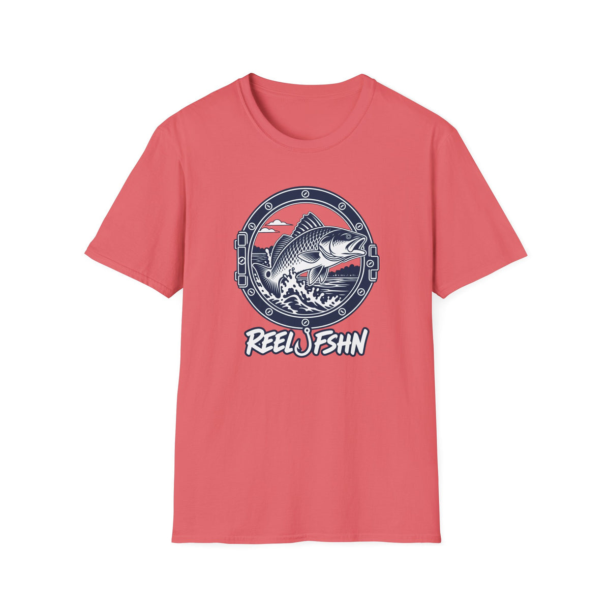 Porthole with Redfish T-Shirt