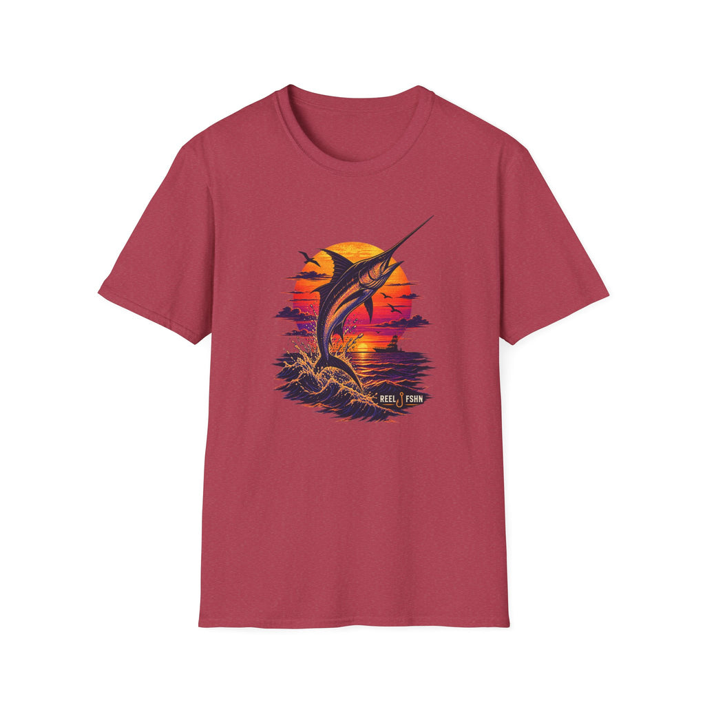 Marlin Sunset Silhouette  T-Shirt