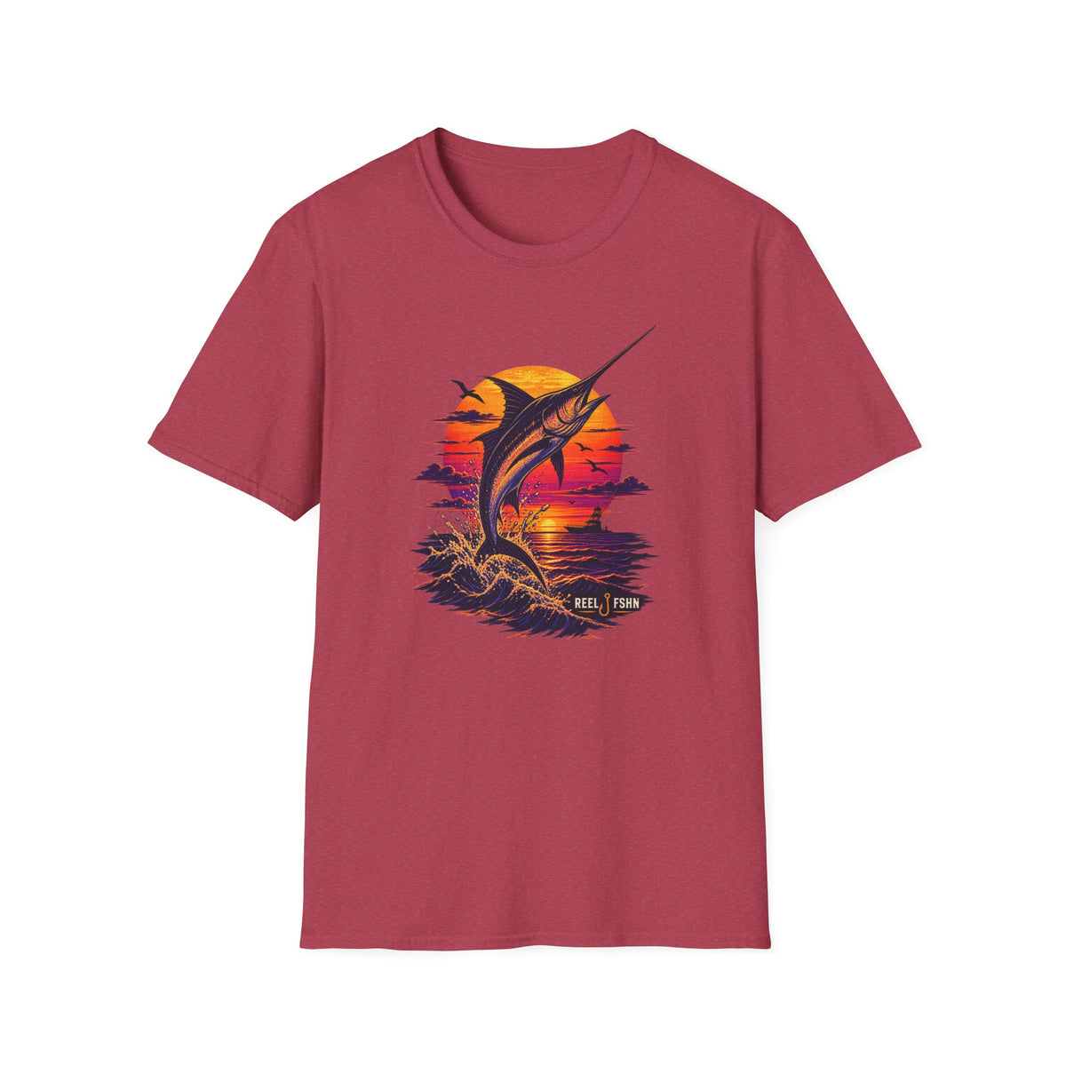 Marlin Sunset Silhouette  T-Shirt
