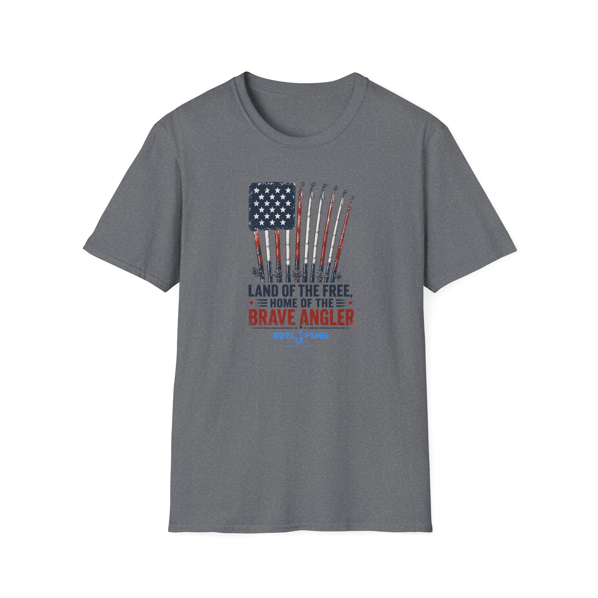 Land Of The Free Home Of The Brave Angler T-Shirt