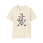 Coral & White Anchor T-Shirt
