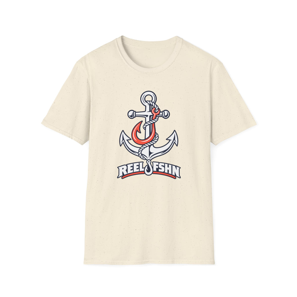 Coral & White Anchor T-Shirt