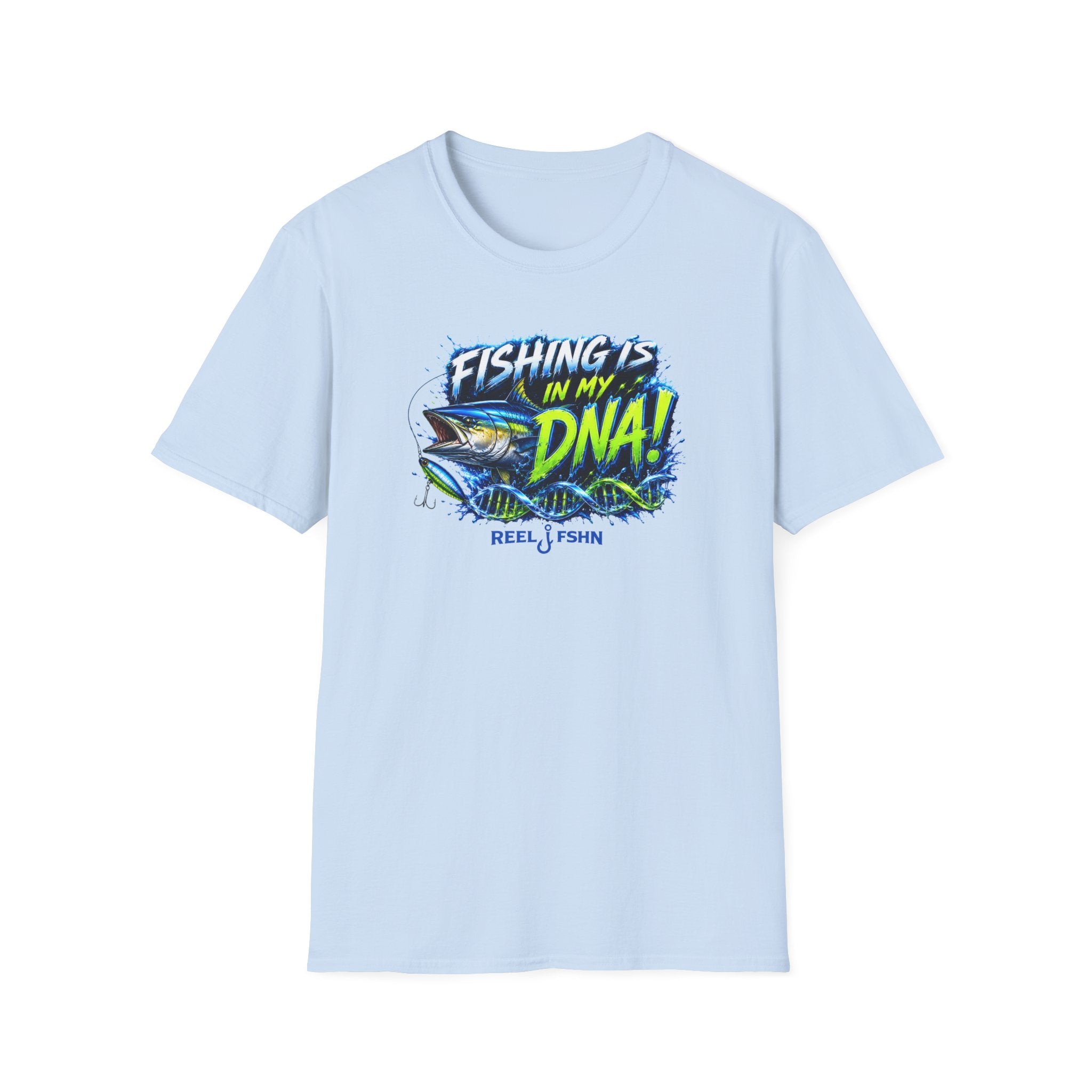 Fishing Is In My DNA with Yellowfin Tuna T-Shirt