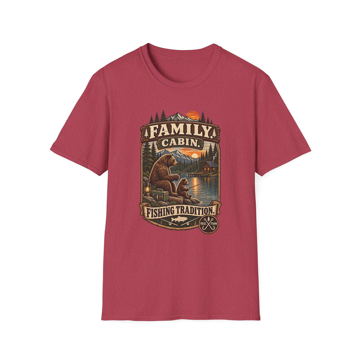 Family Cabin. Fishing Tradition T-Shirt